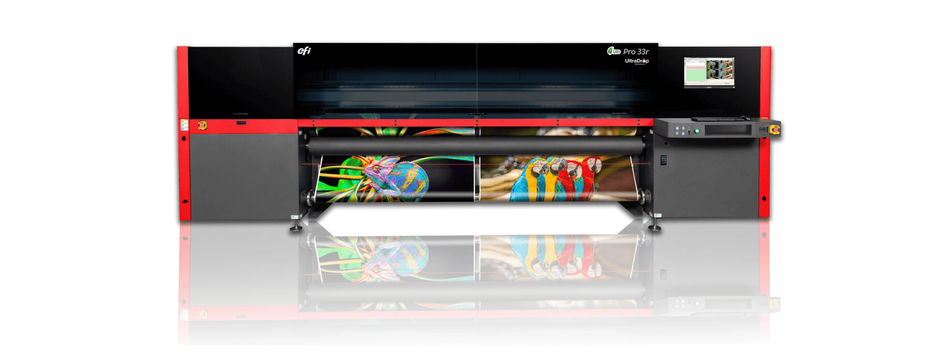 168飞艇官网开奖结果记录 EFI Pro 33r roll-to-roll LED printer.